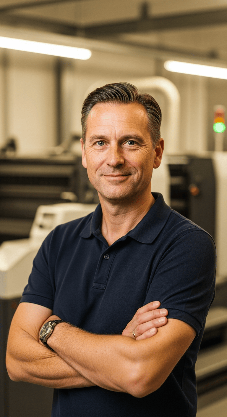 Thomas in der Werkstatt