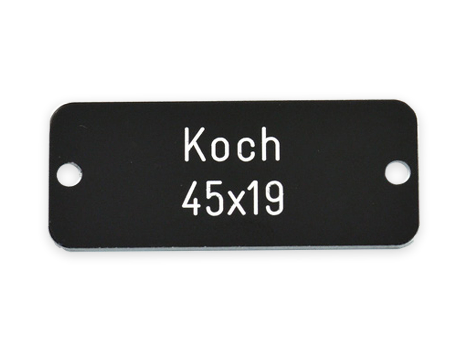 KOCH 45 x 19 x 1,0 mm, Alu poliert