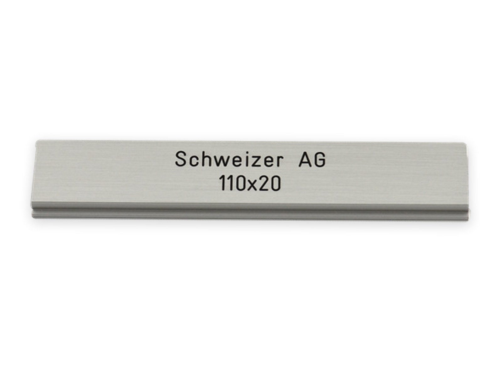 SCHWEIZER AG 110 x 20 mm, Alu farblos eloxiert