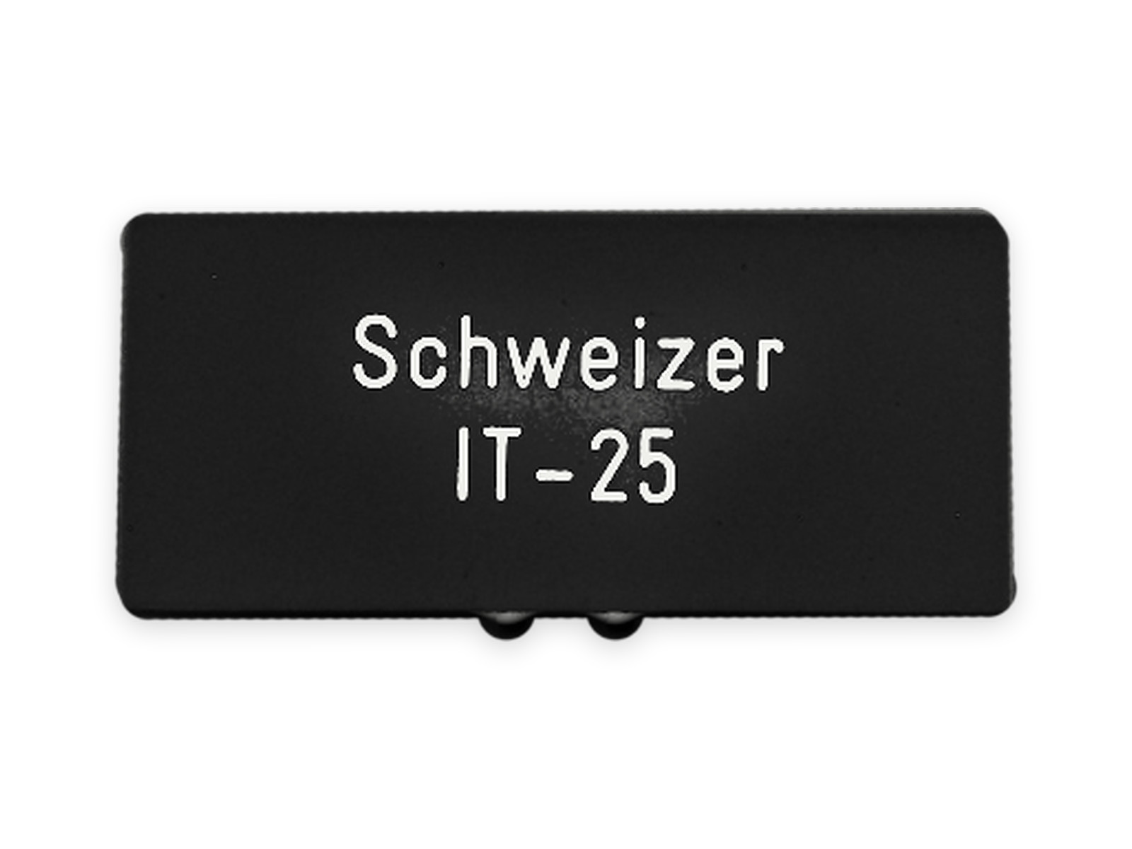 SCHWEIZER IT-25 54 x 25 mm, schwarz (mit Gravofoil)