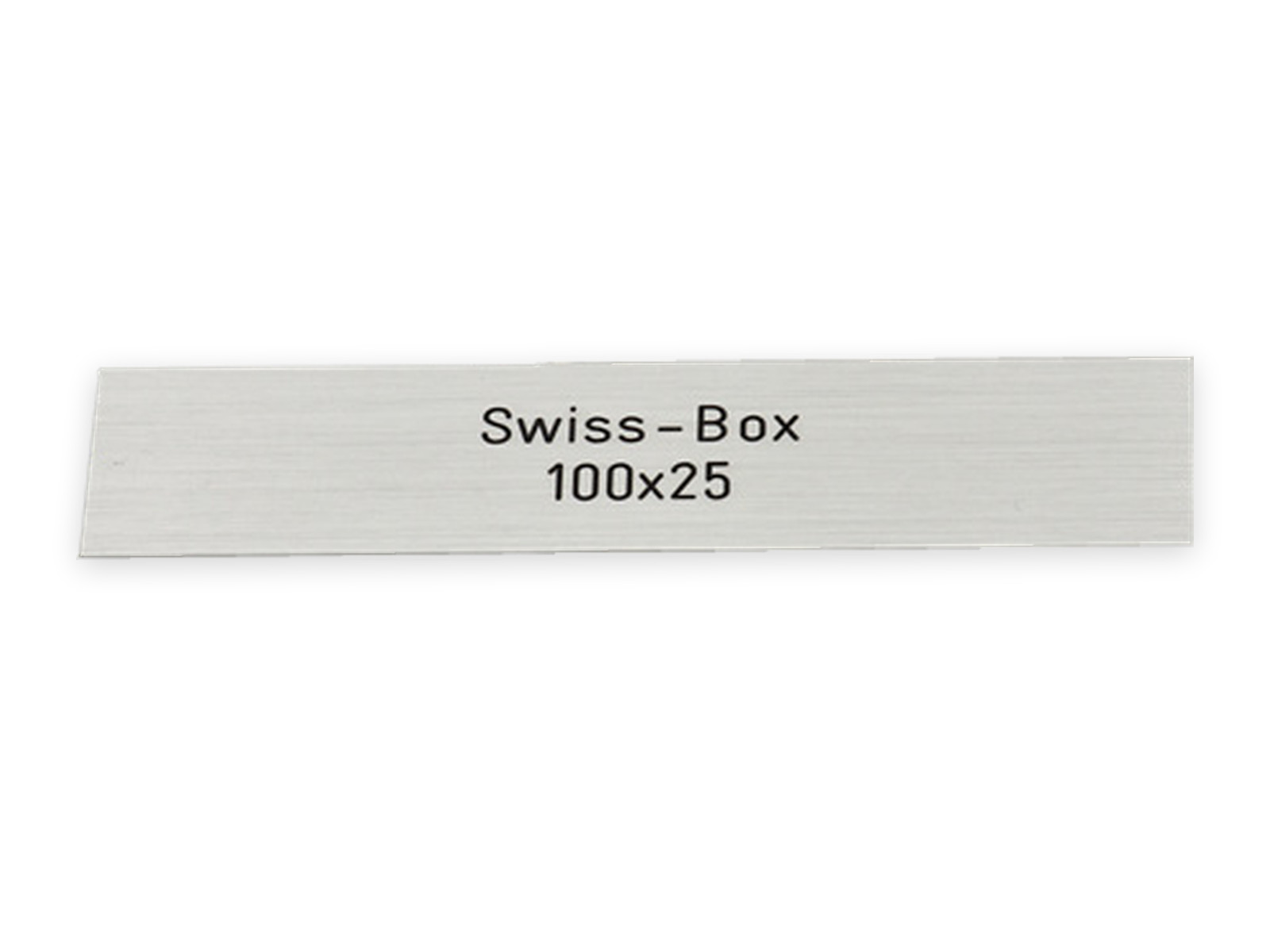 SWISS-BOX 100 x 25 mm, Alu farblos eloxiert