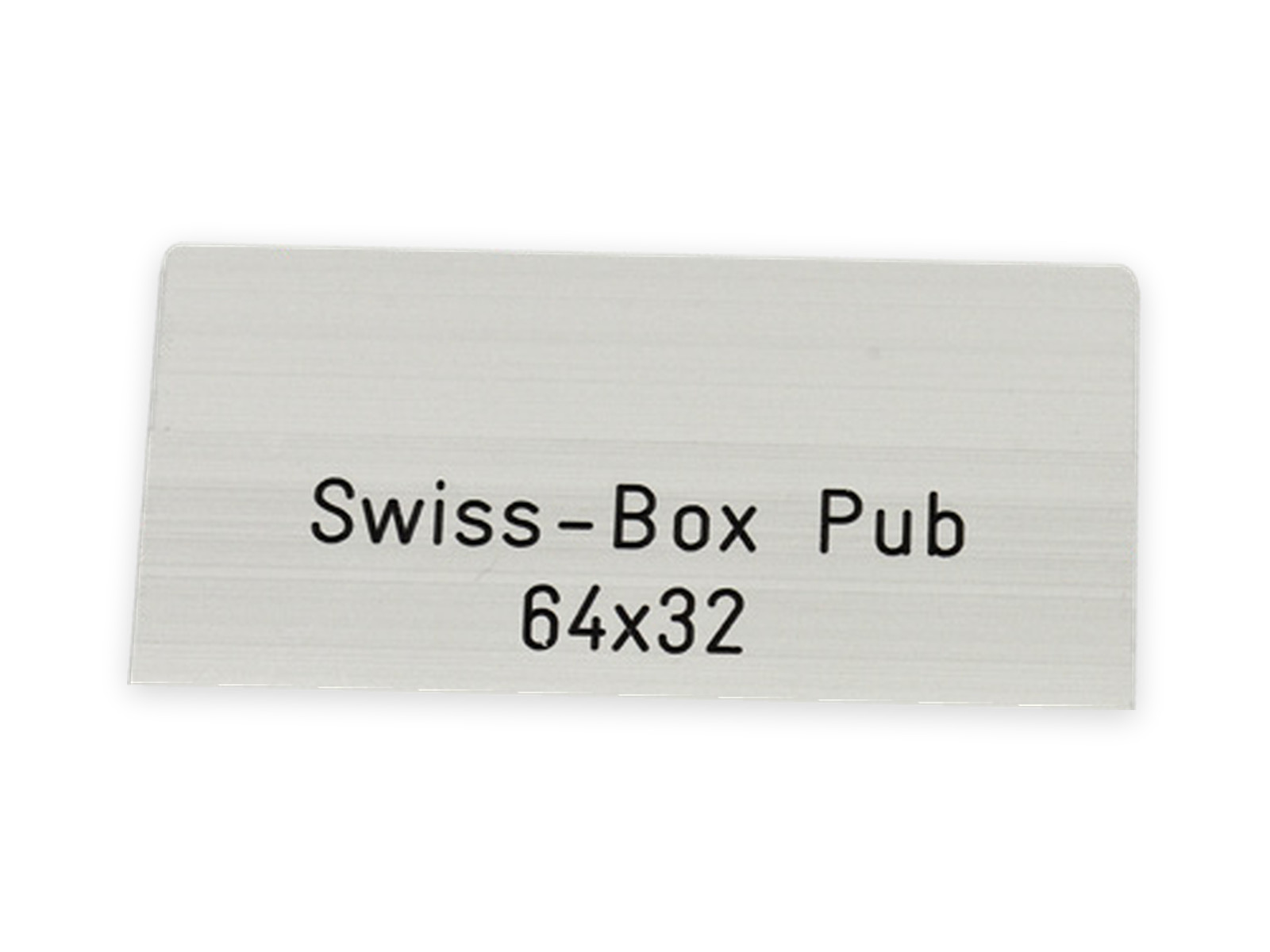 SWISS-BOX Pub 64 x 32 mm, Alu, für Reklameschild