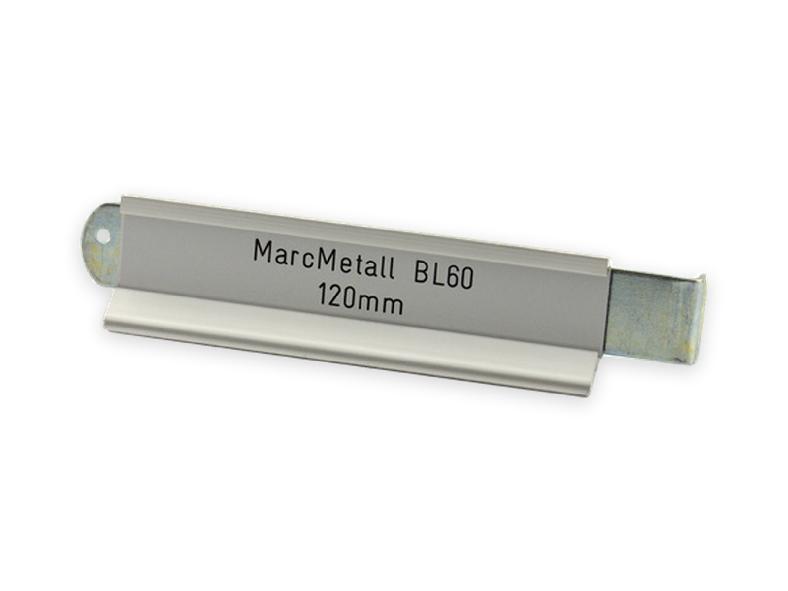Profil MM BL-60, 120 mm, Alu (Profil, Gegenplatte, 2 Schilder)