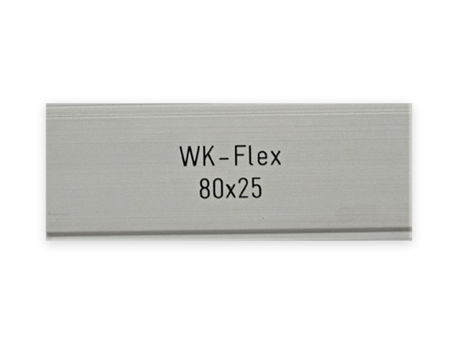 WK-FLEX 80 x 25 mm, Alu farblos eloxiert