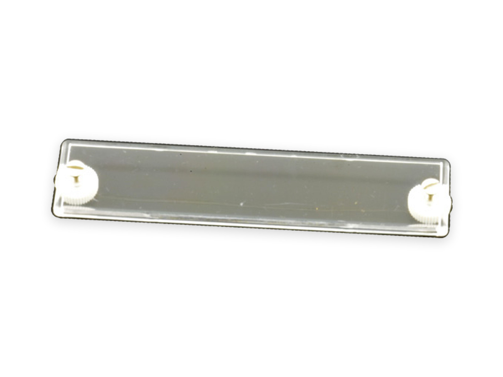 PLEXI RENZ 107 x 25 mm, mit 2 Schrauben
