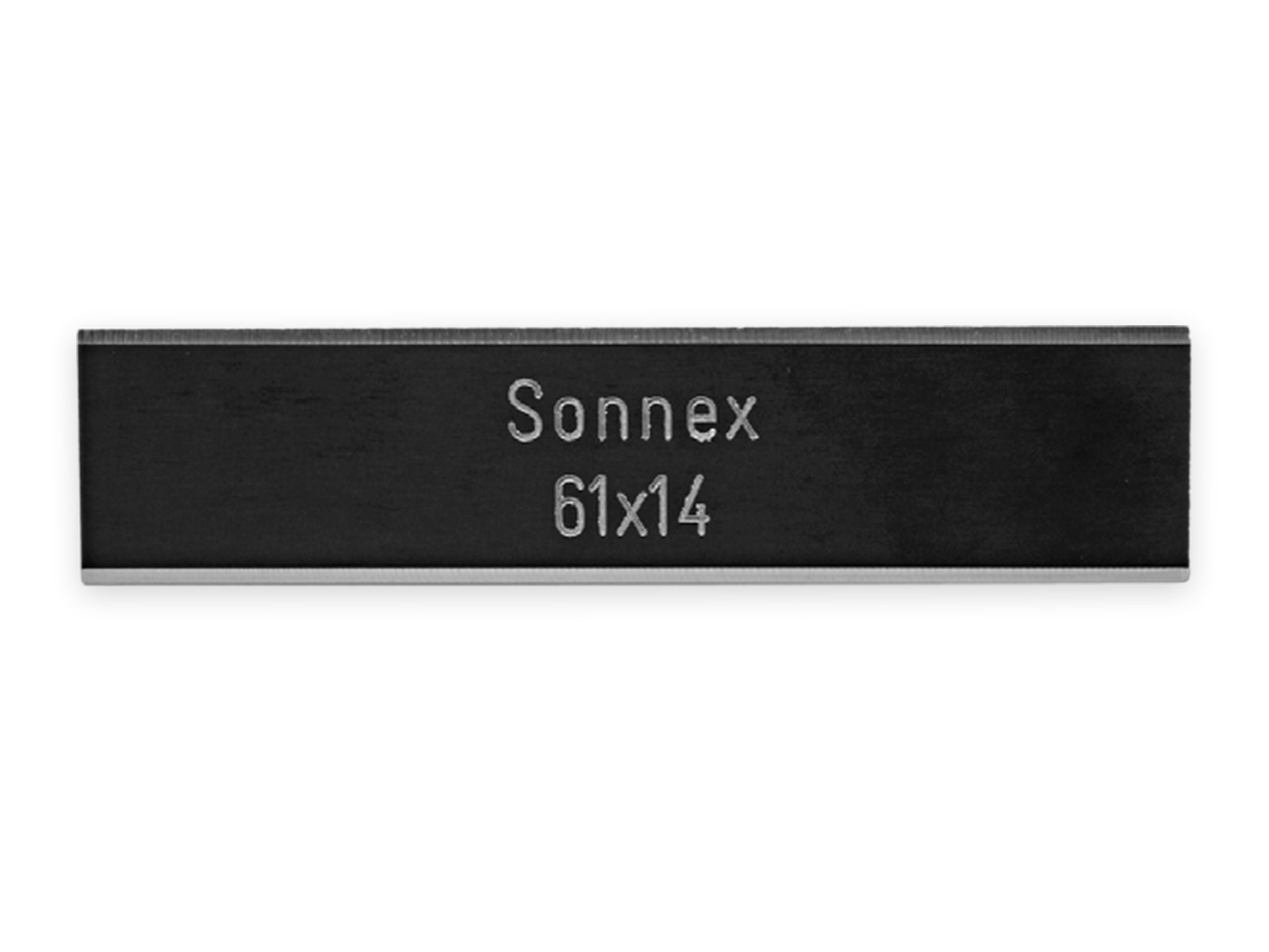 SONNEX 61 x 14 x 1,0 mm, Alu schwarz