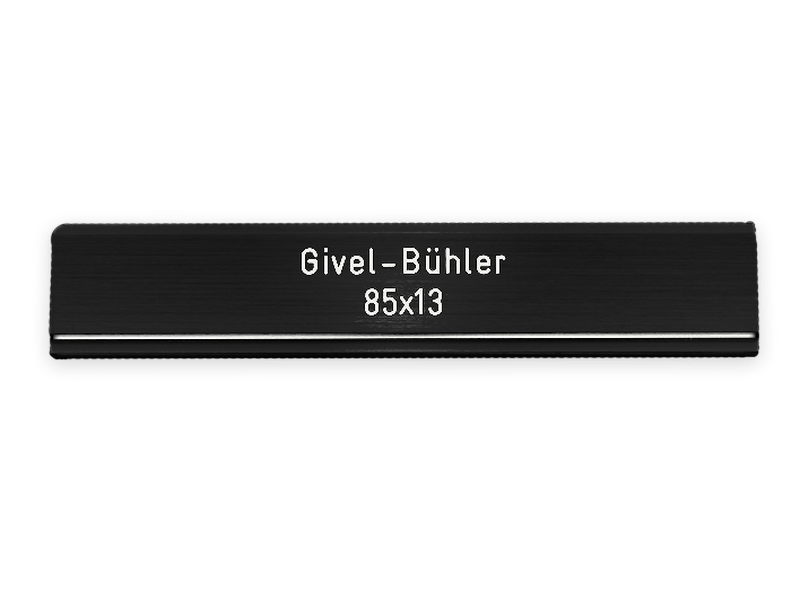 GIVEL-BÜHLER 85 x 13 mm, Formica schwarz