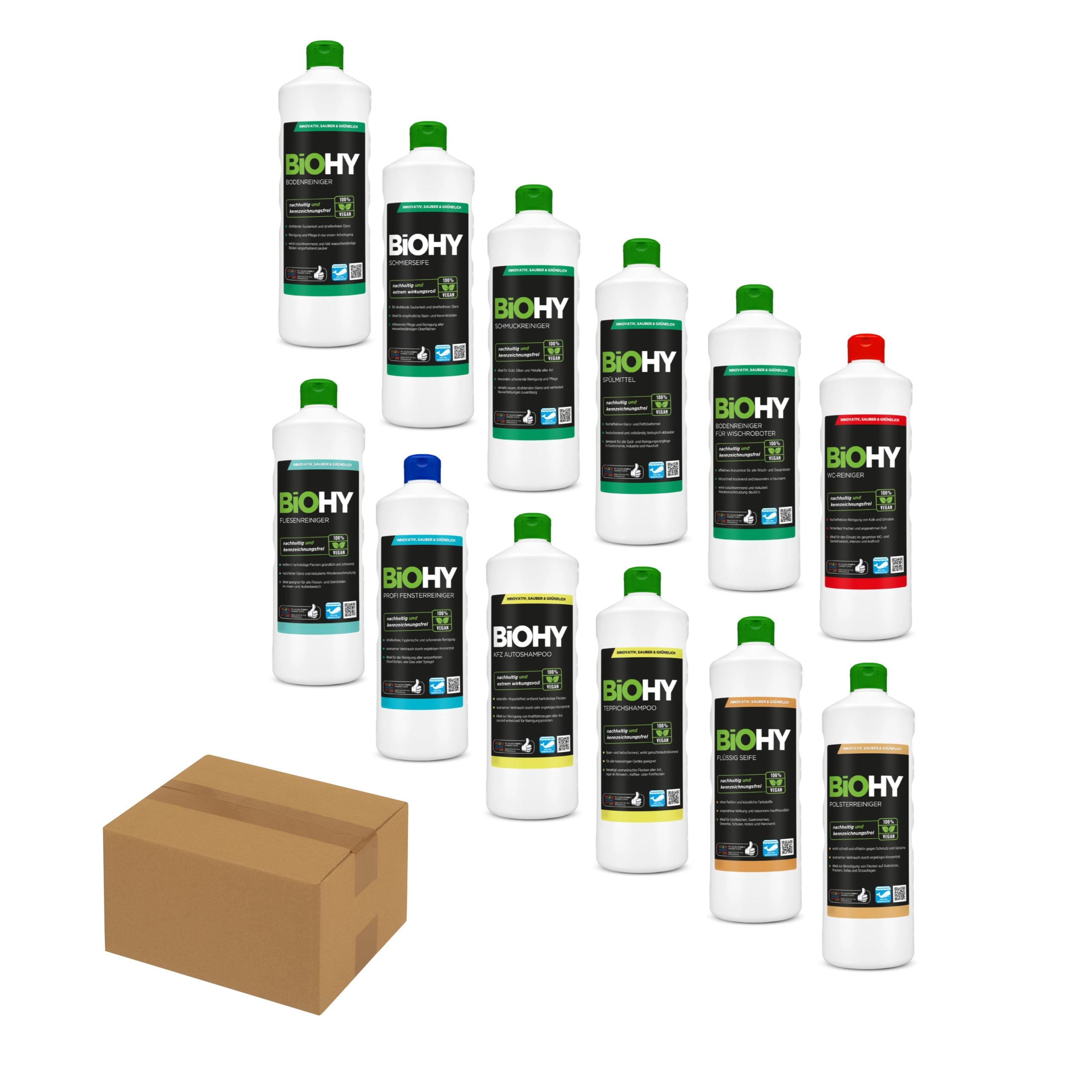 Biohy Starter Set - 12 Reiniger