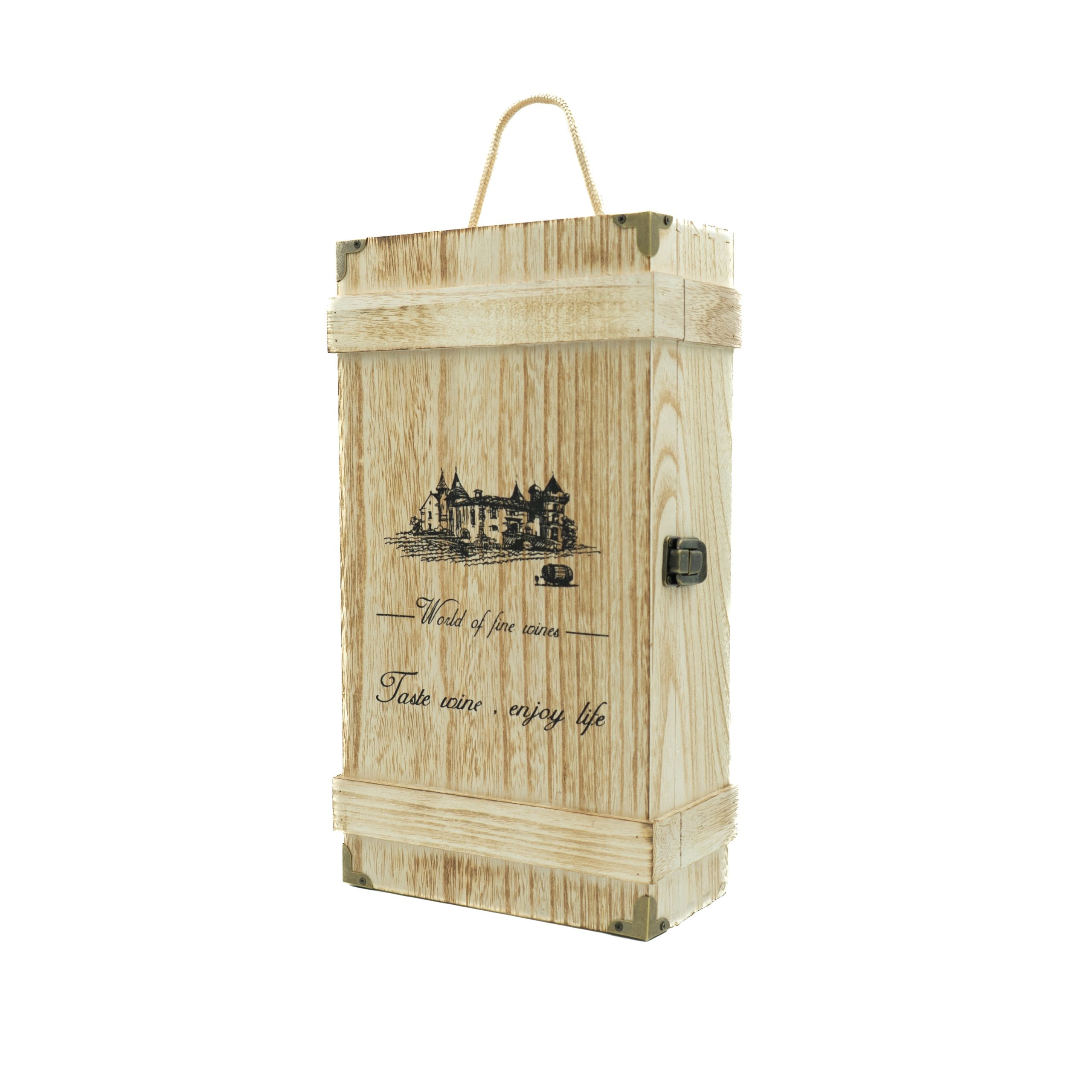 Geschenkkiste Weinkiste Aus Echtholz - Leer