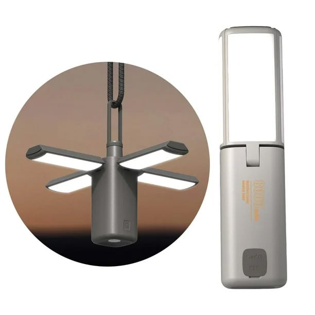 Auffaltbare Led Campinglampe (Wasserabweisend Inkl. Akkus)