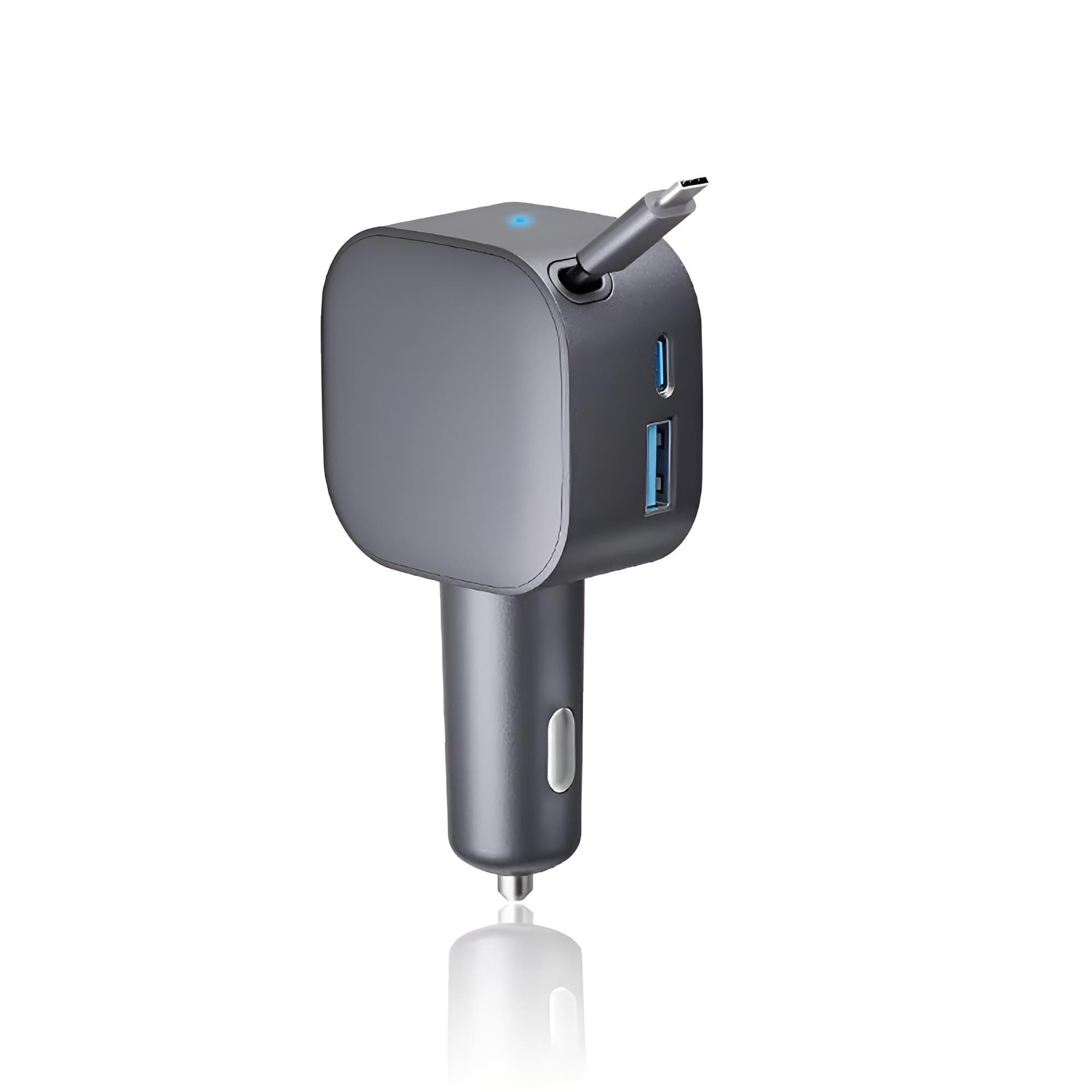 2-in-1 Einziehbarer Car Charger