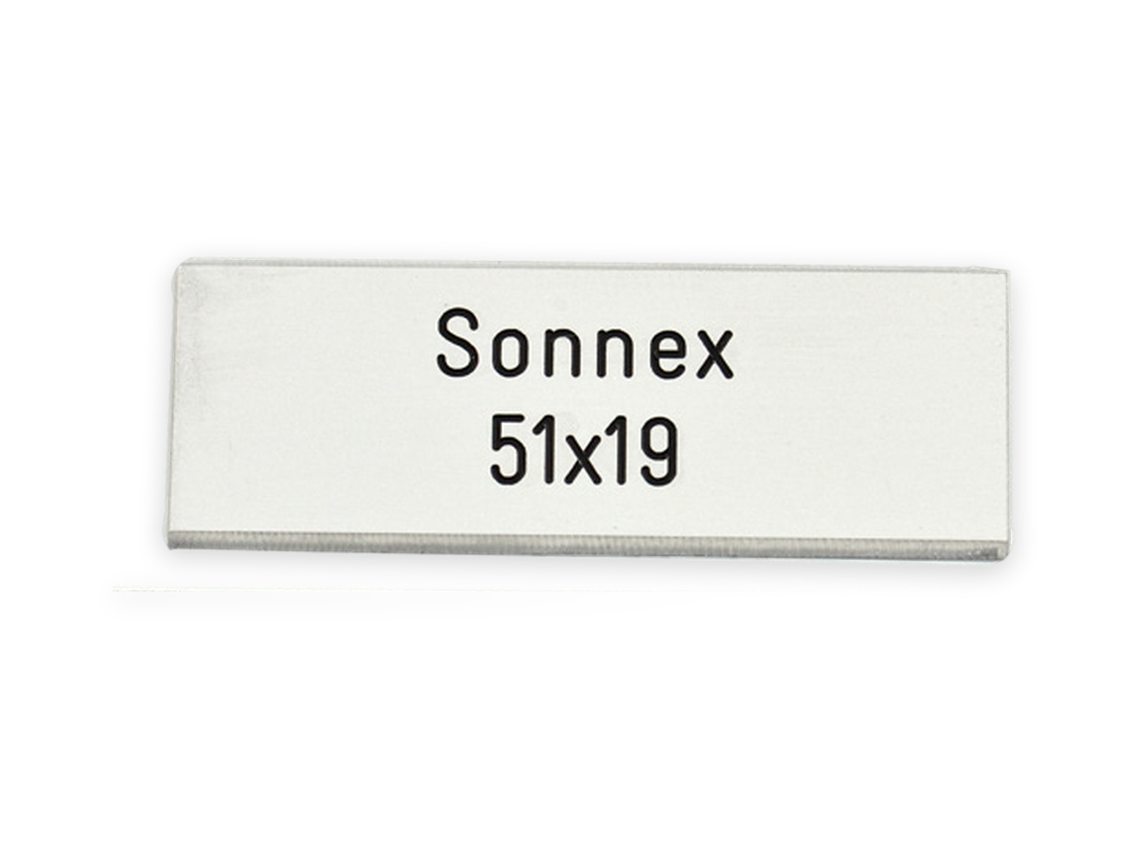 SONNEX 51 x 19 / 61 x 19 x 1,0 mm, Alu farblos matt 1M